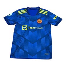 Usado, Camiseta Manchester United azul Premier League futebol TeamViewer Kohler patrocinador comprar usado Usado, Camiseta Manchester United azul Premier League futebol TeamViewer Kohler patrocinador comprar usado  Enviando para Brazil