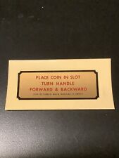 Vintage vending decal for sale  Topeka
