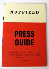 Nuffield press guide for sale  LEICESTER