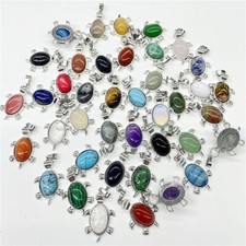 20 peças pingente misto de pedras naturais tartaruga chakra reiki amuleto de cura atacado comprar usado  Enviando para Brazil