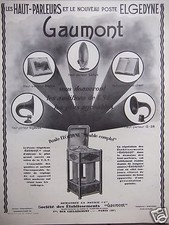 1927 advertising gaumont d'occasion  Expédié en Belgium