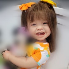 Bambola neonato dipinta usato  Spedire a Italy