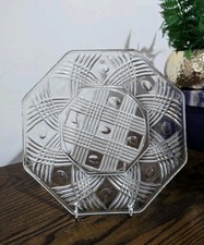 Vintage octagonal clear for sale  DUDLEY