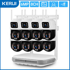 Novo Sistema de Segurança para Câmera WiFi 6MP PTZ Externa Sem Fio Casa 8CH NVR CCTV Áudio comprar usado  Enviando para Brazil