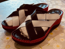 Wedge mule sandals for sale  TIVERTON