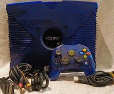 Sistema de videogame original Microsoft Xbox Blue Halo 2 Evo x com controle comprar usado  Enviando para Brazil