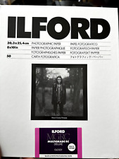 Ilford Multigrade V RC Deluxe Brilhante 8x10 50 Folhas NOVA CAIXA UM POUCO DANIFICADA comprar usado Ilford Multigrade V RC Deluxe Brilhante 8x10 50 Folhas NOVA CAIXA UM POUCO DANIFICADA comprar usado  Enviando para Brazil