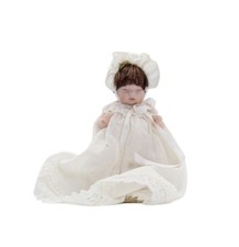 Vestido de porcelana miniatura exclusivo para casa de bonecas boneca bebê dormindo por PAT MELVIN comprar usado  Enviando para Brazil