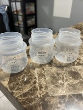 Lote de 3 garrafas plásticas Phillips Avent 4 oz sem tampas ou mamilos comprar usado  Enviando para Brazil