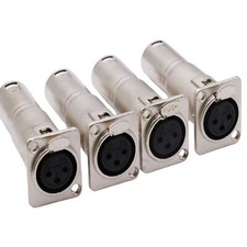 Usado, Max. Plugue adaptador conector de áudio XLR frontal e traseiro fêmea para XLR macho 2,5 mm² comprar usado  Enviando para Brazil