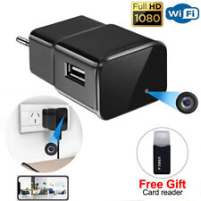 Usado, Gravador de áudio e vídeo 1080P WIFI HD USB carregador segurança doméstica vigilância UE comprar usado  Enviando para Brazil