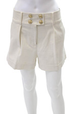 Shorts social feminino Derek Lam 10 Crosby fecho de botão plissado bege tamanho 8 comprar usado  Enviando para Brazil