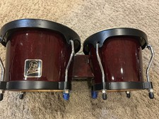 BATERIAS BONGO LP PERCUSSÃO LATINA ASPIRE MADEIRA ESCURA Leia a descrição comprar usado  Enviando para Brazil