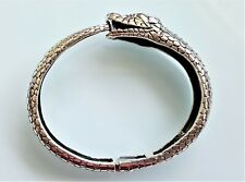 Pulseira Ouroboros prata esterlina 925 cauda de cobra amuleto egípcio antigo, usado comprar usado  Enviando para Brazil
