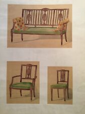 Usado, Três designs originais de aquarela para cadeiras da Schmit & Co., Paris. 1898. comprar usado  Enviando para Brazil