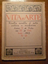 Vita arte rivista usato  Roma