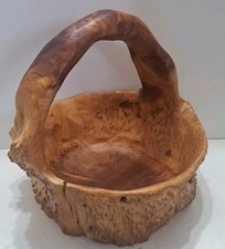 Burl wood basket for sale  Roy