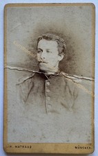 orig. CDV Foto Fotografie Bild alt Herr Mann Mode um 1870 München Mathaus comprar usado  Enviando para Brazil