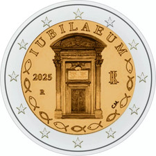 2 EURO ITALIA 2025 GIUBILEO FDC UNC comprar usado  Enviando para Brazil