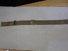 Pulseira de relógio masculina vintage JB Champion NASA malha folheada a ouro 16,7 mm extremidades usada, usado comprar usado  Enviando para Brazil