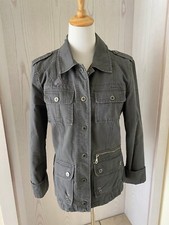 Baumwolljacke dunkelgrau niete gebraucht kaufen  Wackersdorf
