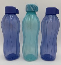 Garrafas de água Tupperware Eco 25 oz conjunto de 3 selos flip top roxo e azul novo em folha comprar usado  Enviando para Brazil