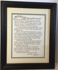 Vintage poem wooden for sale  Moundsville