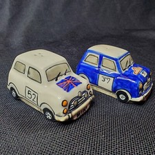 Conjunto de Salt Pepper Shaker MINI COOPER UNION JACK FLAG Carros Britânicos Azul Branco Fofo!, usado comprar usado  Enviando para Brazil