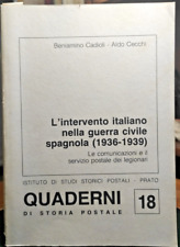 B.Cadioli-Aldo Cecchi L'Intervento Italiano nella Guerra Civile Spagnola 1936-39, usado comprar usado  Enviando para Brazil