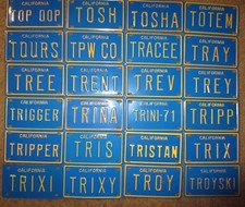 1960's Vintage Califórnia Mini Bike Vanity Placa de Licença de Metal Tosh Tripper Troy comprar usado  Enviando para Brazil