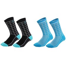 2 pares de meias de ciclismo ciclismo ciclismo bicicleta esportes tornozelo XC MTB preto azul comprar usado  Enviando para Brazil