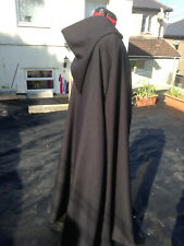 Hooded cloak black for sale  PONTYPRIDD