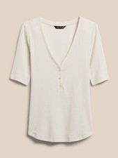 Usado, Camiseta Henley com nervuras BANANA REPUBLIC #801772 comprar usado  Enviando para Brazil