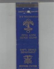 Matchbook cover navy for sale  Raymond