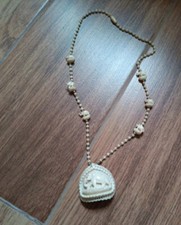 Collana ivorio etnica usato  Casorate Primo