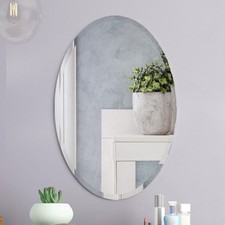 Oval frameless bevelled for sale  STOCKPORT