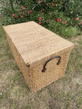 Wicker storage chest for sale  WELLS
