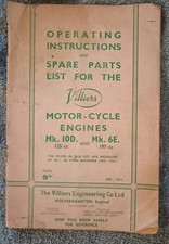 Operating manual parts for sale  BATH