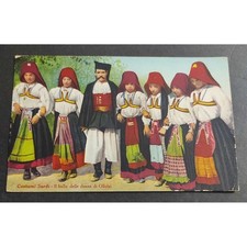 Cartolina costumi sardi usato  Alessandria