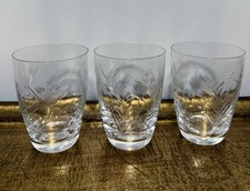 Copo de uísque Edinburgh Crystal “THISTLE” conjunto de 3 comprar usado  Enviando para Brazil
