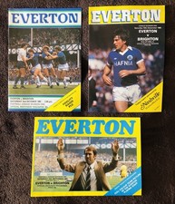 Three 1980s everton for sale  WORTHING
