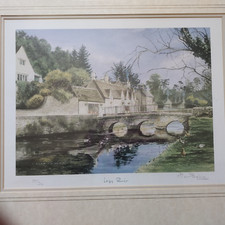 Village scene print for sale  MARKET DRAYTON