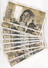 Liasse billets 500 d'occasion  Paris II