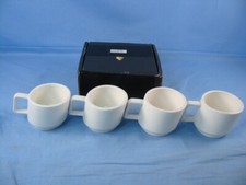 Usado, Copo Dowan Expresso moderno elegante cerâmica empilhável conjunto de 4 - Branco 4 oz comprar usado  Enviando para Brazil