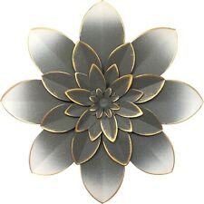 Grey metal flower for sale  UK