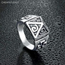 Bague chevalière pyramide d'occasion  Villeurbanne