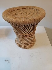 Tabouret cordes rotin d'occasion  Lamonzie-Saint-Martin