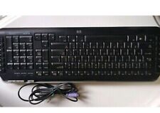 Teclado de computador Hewlett Packard modelo KB-0630 preto 18x6" funciona comprar usado  Enviando para Brazil