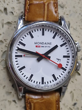 MONDAINE Sportline Alarme SBB CFF FFS RELÓGIO DE QUARTZO SUÍÇO - Não FUNCIONA 40mm comprar usado  Enviando para Brazil