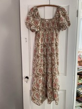 Usado, Vestido Anna Cate Mae em Coral Floral 100% Algodão Modos Tamanho M comprar usado  Enviando para Brazil